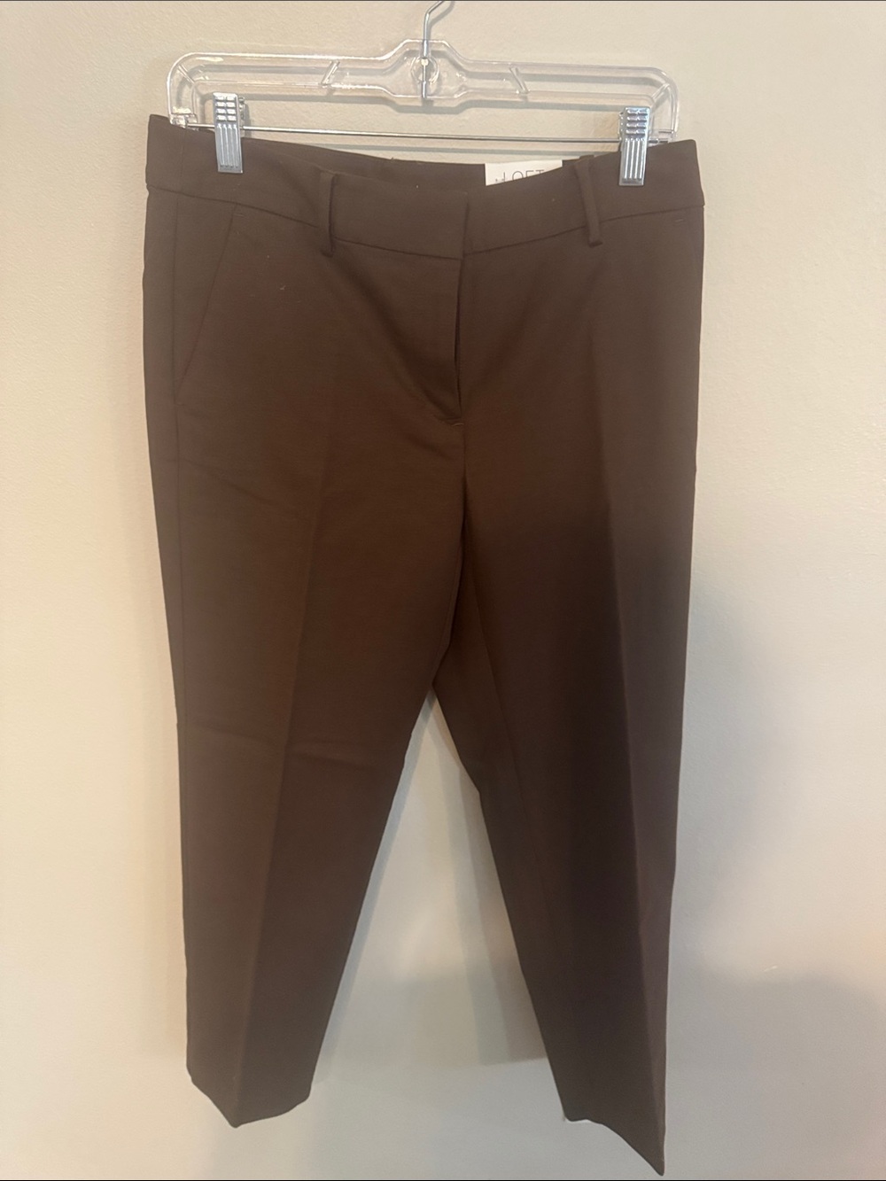 LOFT Brown Tailored Ankle Trousers
